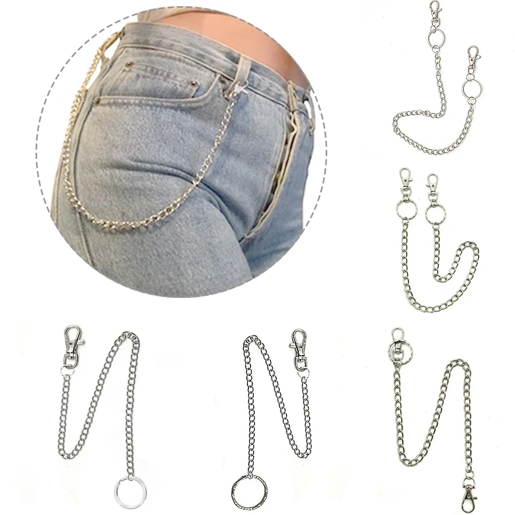 Women Punk Pant Chain belt Female Hip 