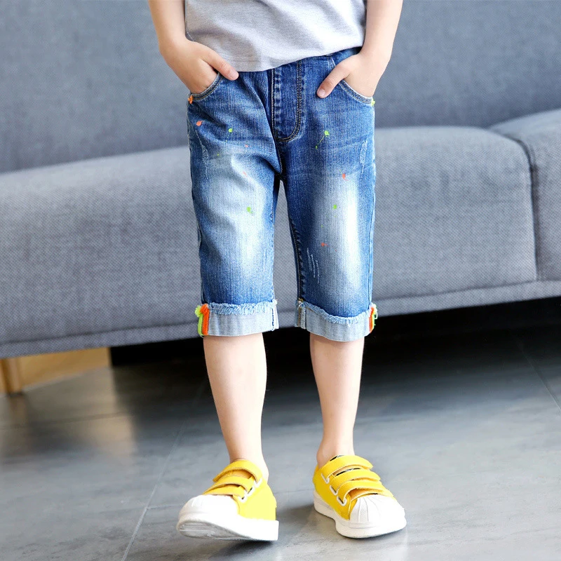DIIMUU Kids Boys Jeans Shorts Children 
