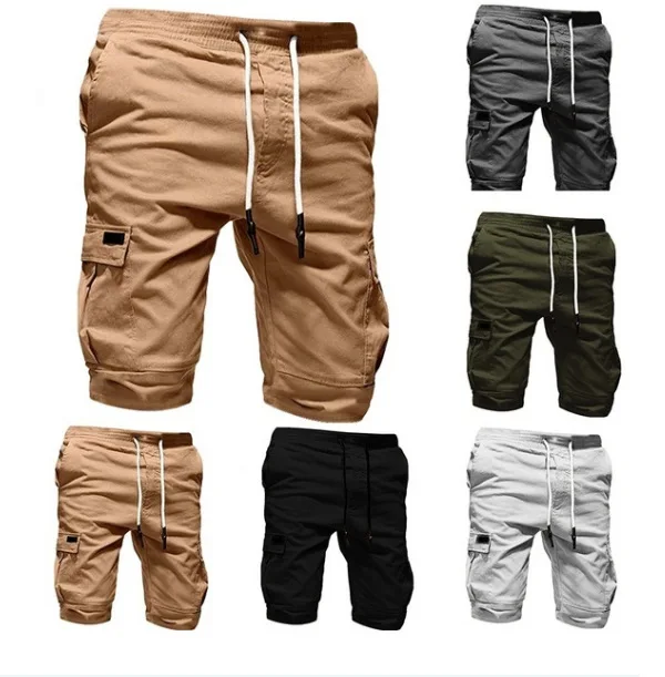 jogger shorts khaki