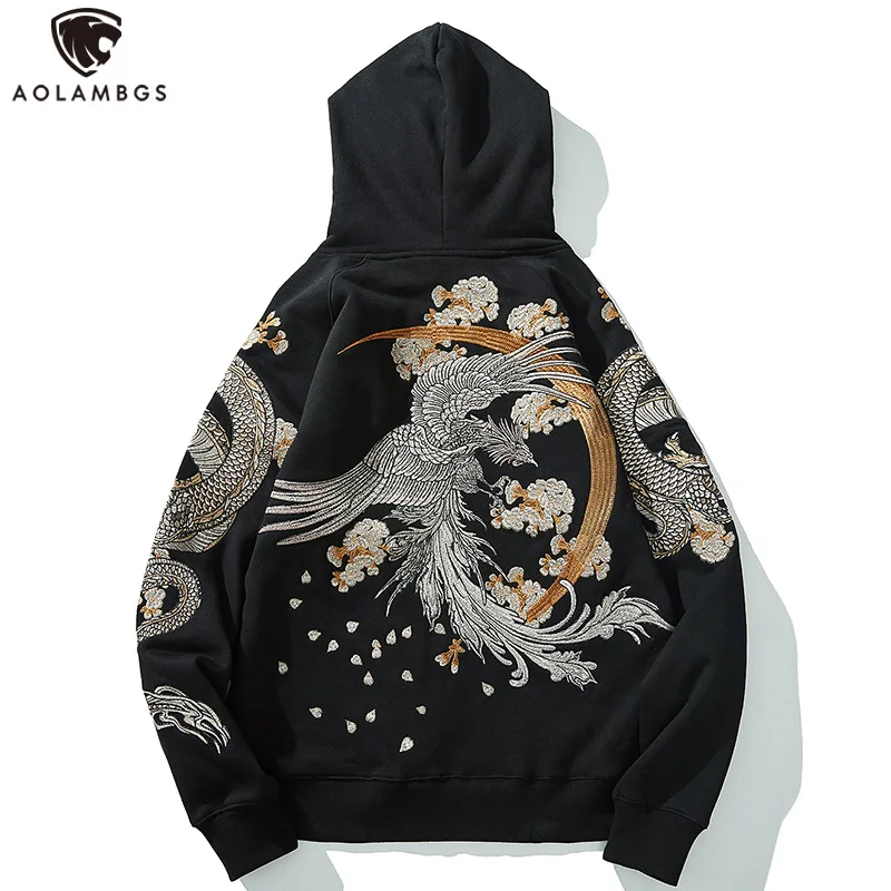 Aolamegs Men's Fleece Hoodies Japanese 