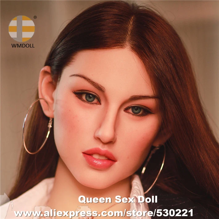 NEW WMDOLL Top Quality Implanted Hair Eyebrow Real Silicone Head For Lifelike Sex Doll Adult Dolls For Man Oral Sexy Toy