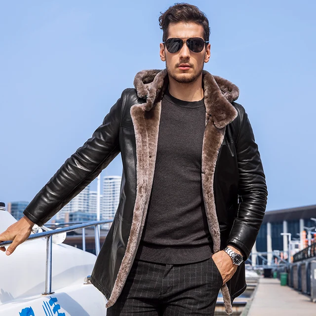 men's winter genuine fur coats & jackets