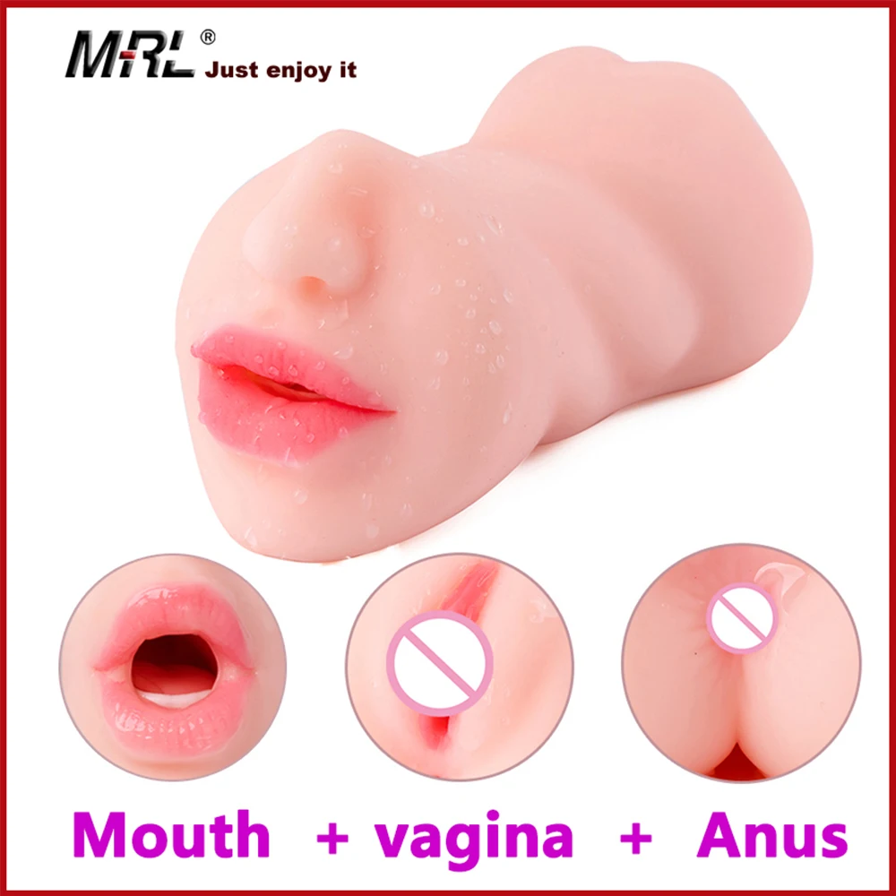 Купить Секс товары | Male Masturbator for Men Vagina Real Pussy Three Hole Anal  Mouth Blowjob Realistic Sex Toys