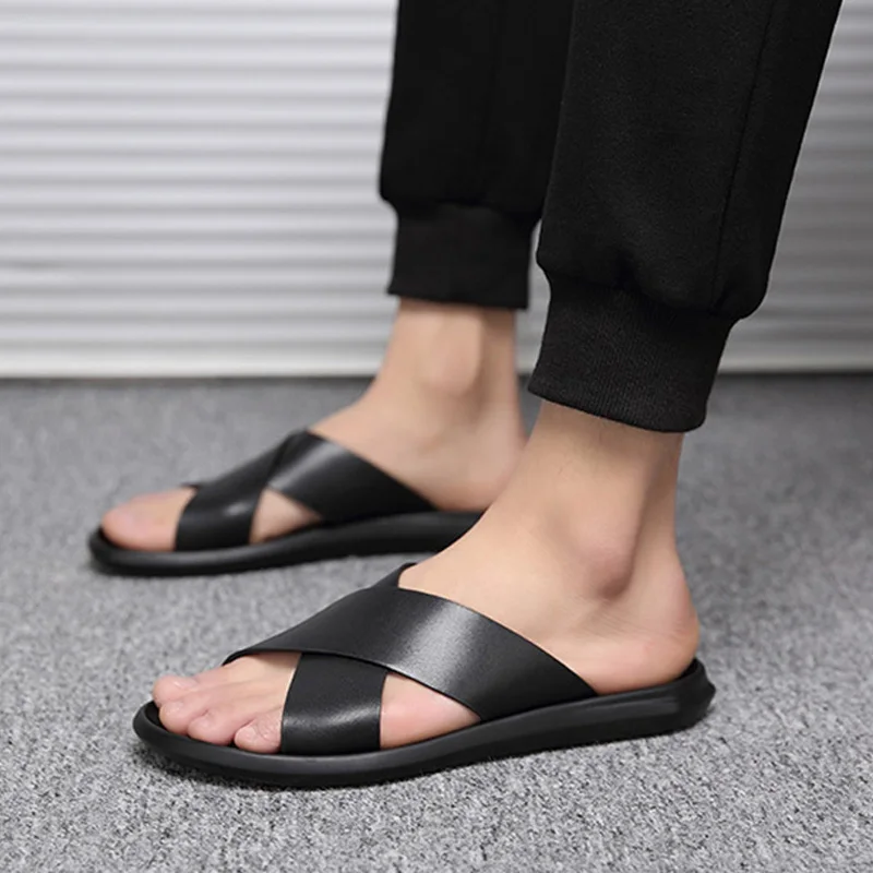 2021 Summer Beach Slippers Men Shoes 