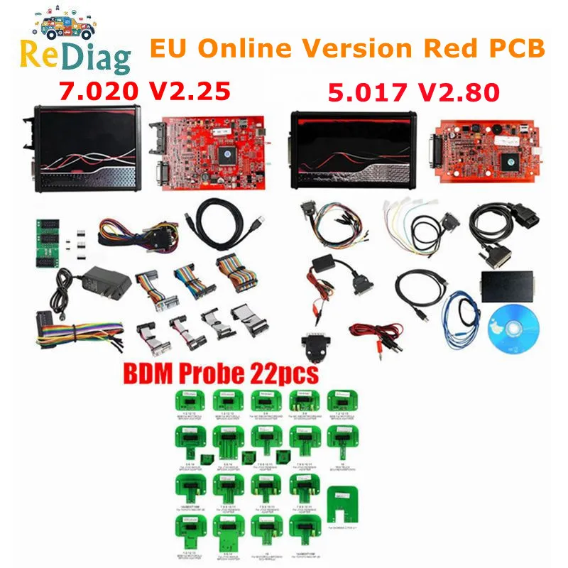 Best quality KESS V2 V5.017 Red PCB Firmware EU Version V2.8 ECU Tuning Kit