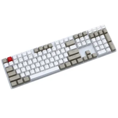 grey and white keyboard