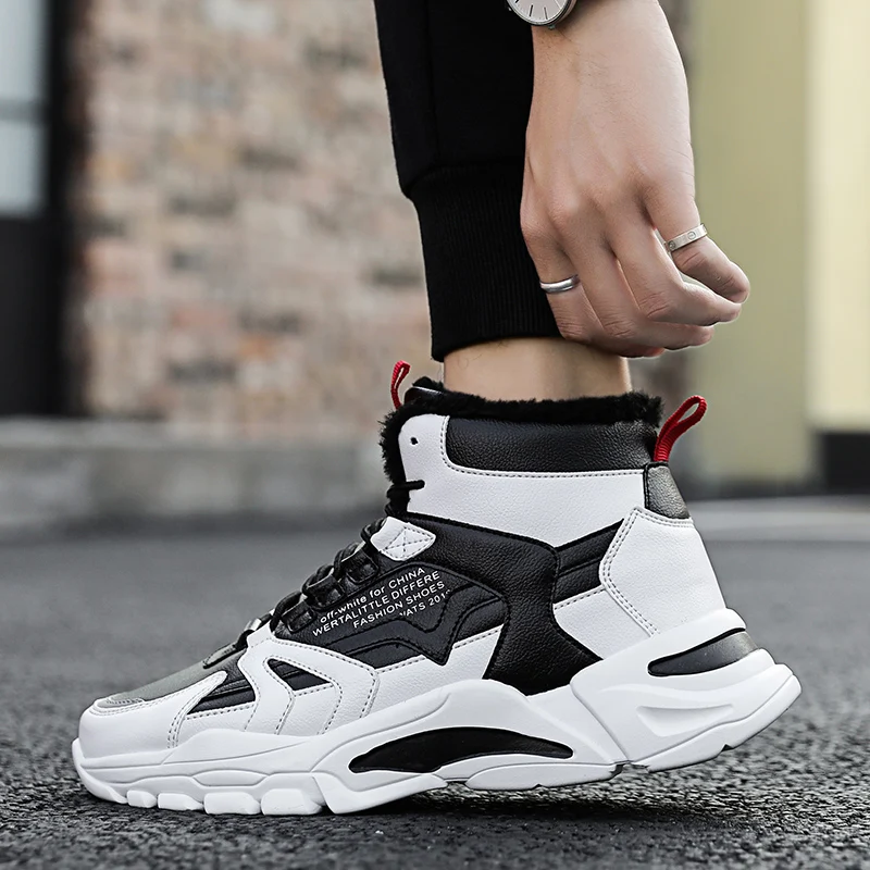 winter Snow Boots Men Trend Casual High 