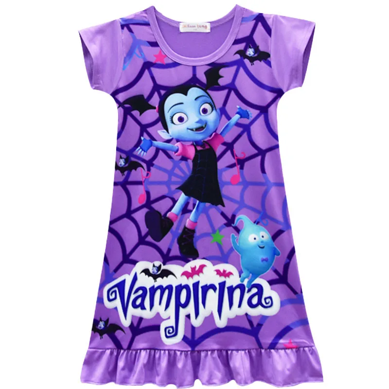 Acquistare Vestiti abbinati per famiglie | Summer Girls Dress Cartoon  Vampire Girl Vampirina print Girls Party Dress Kids Dress Up Costume For  Kids Girl Costume 8845