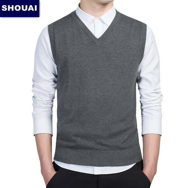 Men's vest sweater casual style wool 
