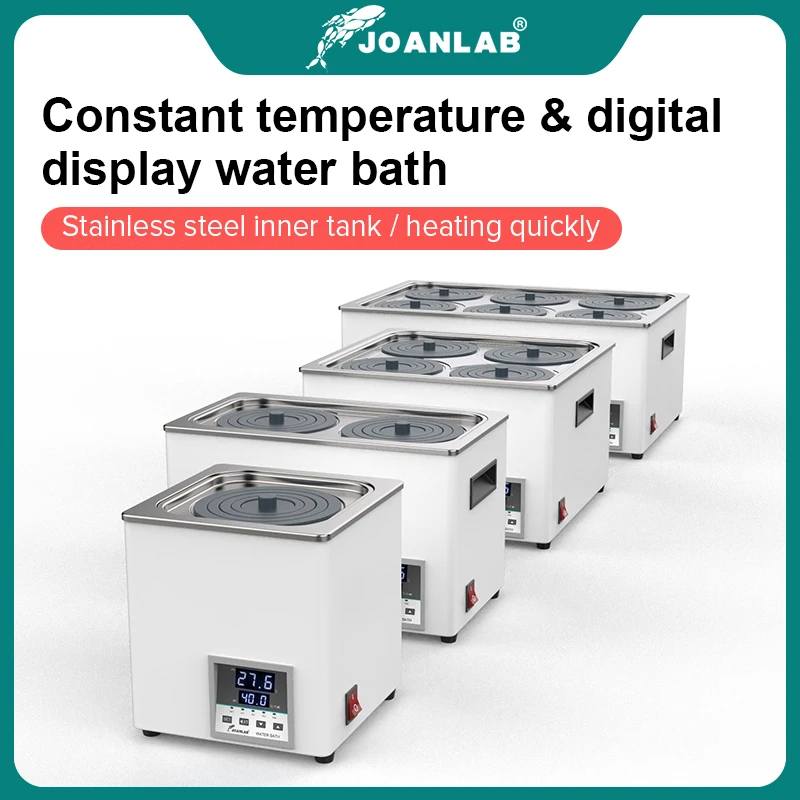 JOANLAB Laboratory Water Bath Constant Temperature Digital Display Heater Lab Equipment Thermostat Tank Single Hole 110v 220v-animated-img