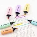 Macaroon Color Mini Colorful Highlighters Pastel Markers 6 Colors Single Text Focus Marker Pens for School Office preview-2