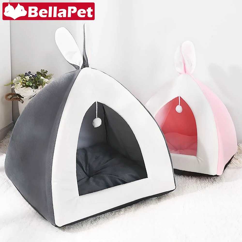 Cave Cat Bed for Cats Beds House Kitten Cute Dog Bed for Small Dogs Pet Product Luxury Rabbit Cat Basket House Cat Accessories-animated-img