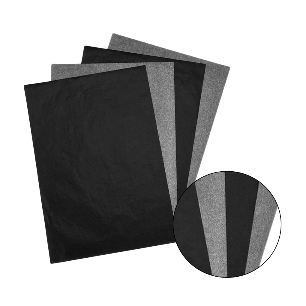 2023 New 50pcs A4 Carbon Paper Black Legible Graphite Transfer