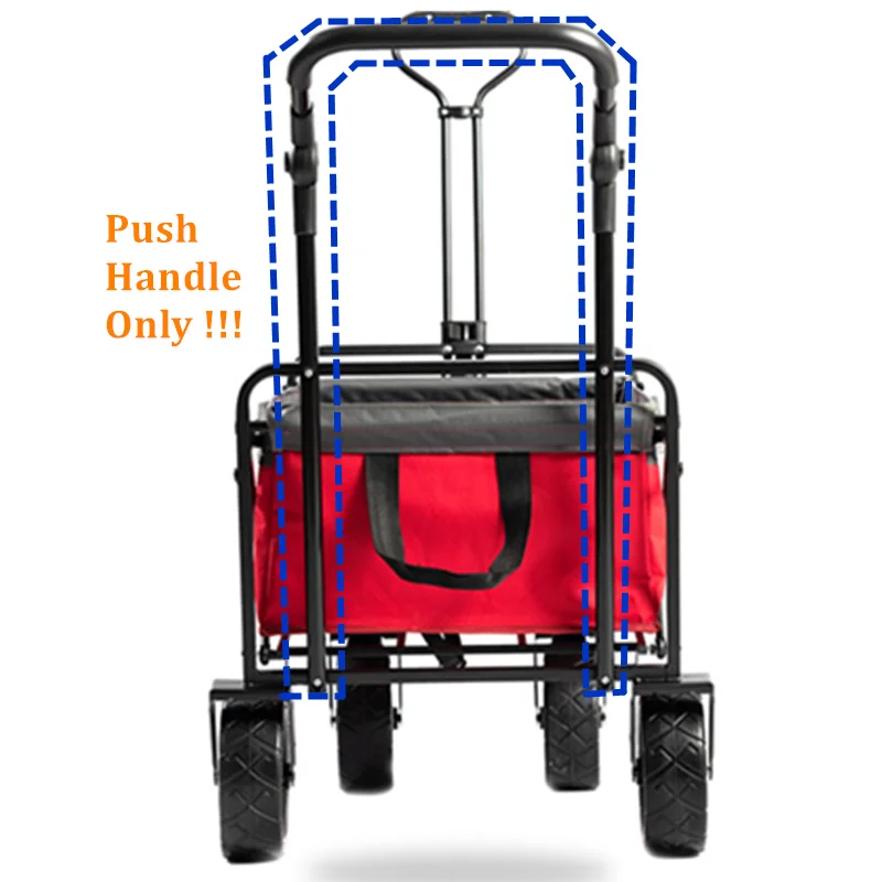 wagon with push handle