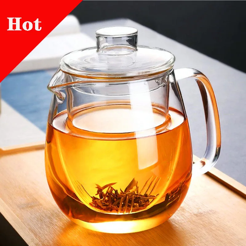 lead free glass tea kettle