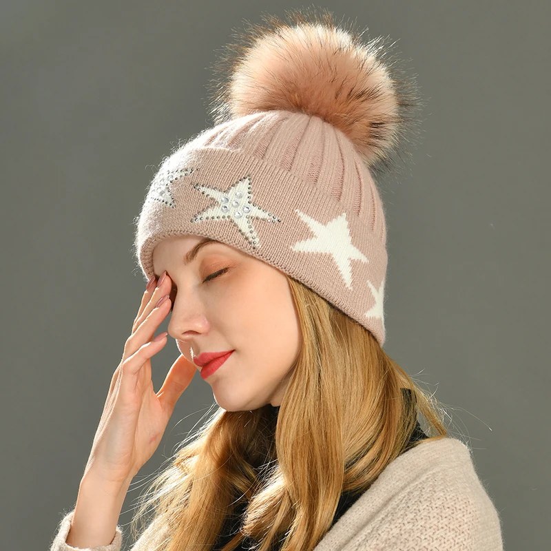 Beanie Hat for Women Winter Hat Knitted 