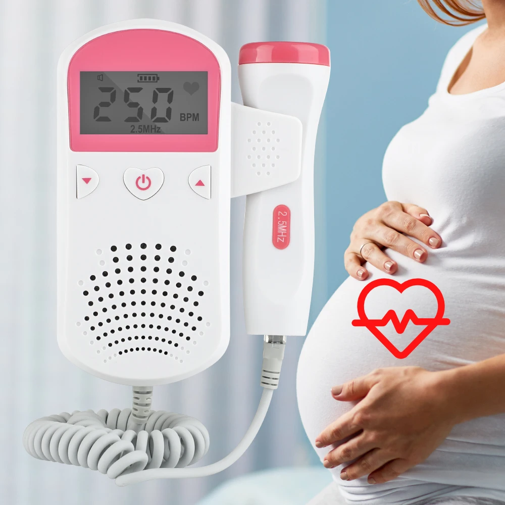 Doppler Fetal 3.0MHz Heart rate Monitor Heart Beat Pregnancy Baby