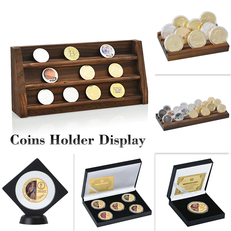 Купить Домашний декор 7 Styles Collectible Coins Holder Display Stand