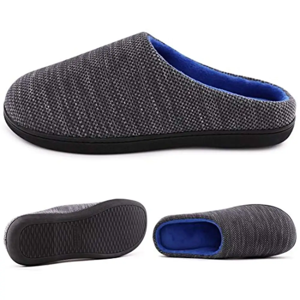 mens house slippers memory foam