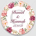 100 Pieces. Customized Wedding Stickers, Invitations Seals, Favors