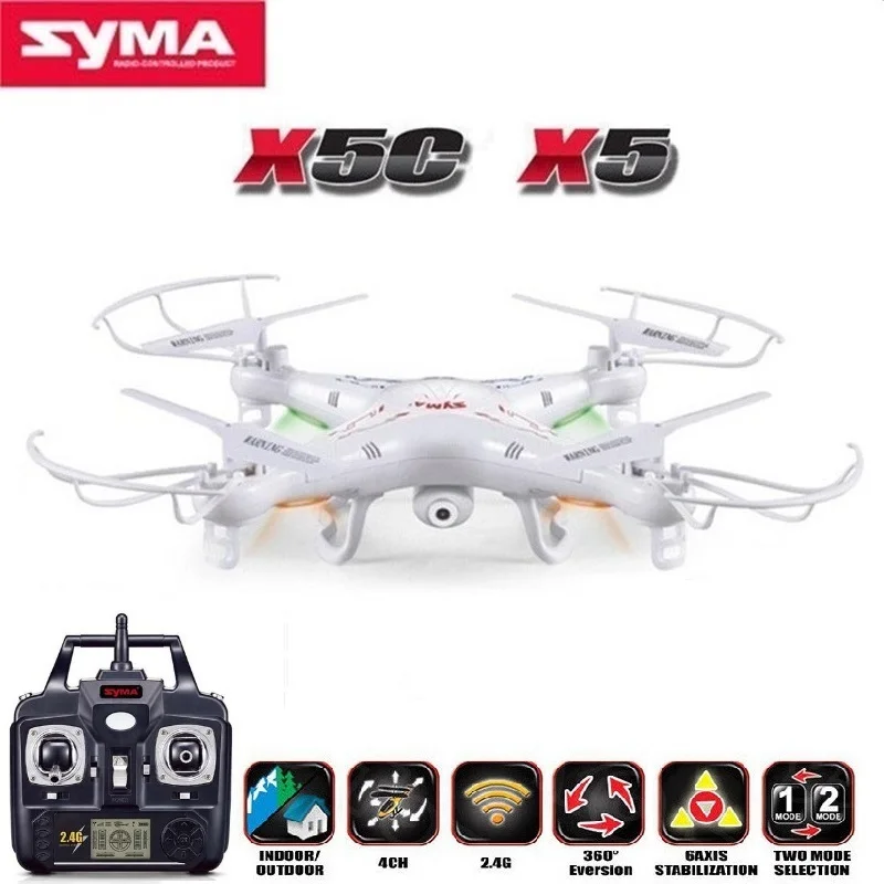 קנו צעצועים על שלט | SYMA X5C RC Drone 6-Axis Remote Control Helicopter  Quadcopter With 2MP HD Camera