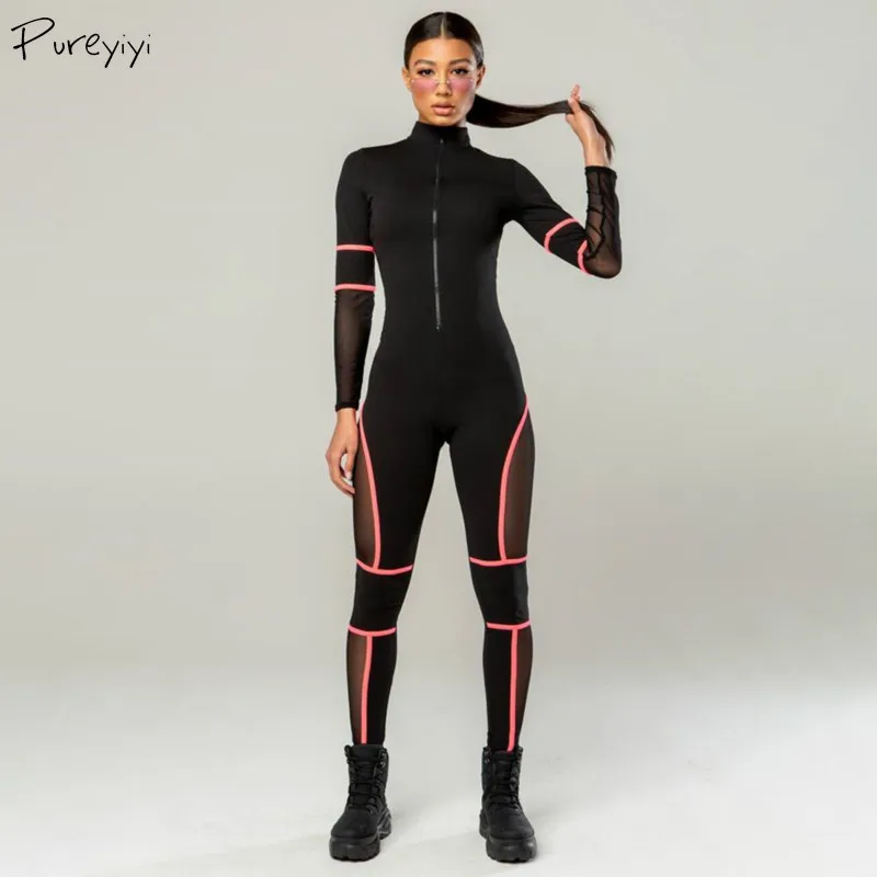 black sport jumpsuit