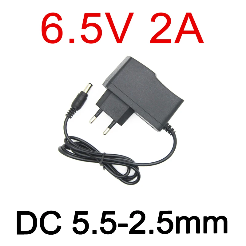 6.5V 2A 2000MA Applicable 6.5V 1.5A 1500ma Universal AC DC Power Supply Adapter Wall Charger 6.5 V Volt Positive inside-animated-img