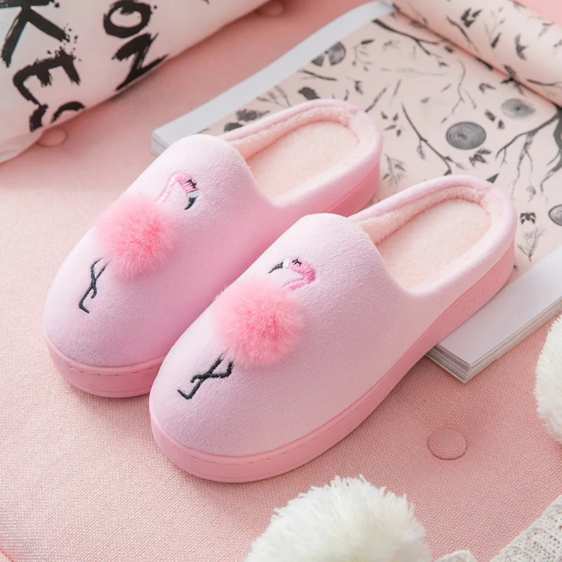 flamingo bedroom slippers