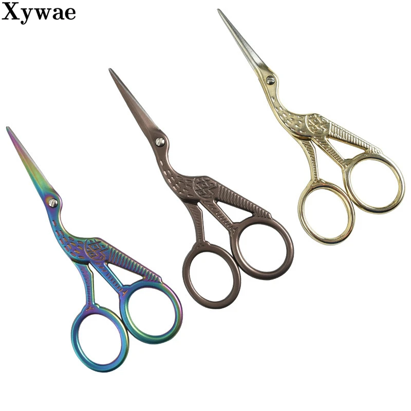 Embroidery Scissors Rainbow Stork Scissors Stainless Steel Small Craft  Scissors Dressmaker Shears for Embroidery Sewing