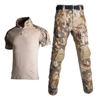 Summer Military Uniform Tactical Suit Men Female Combat Shirt
