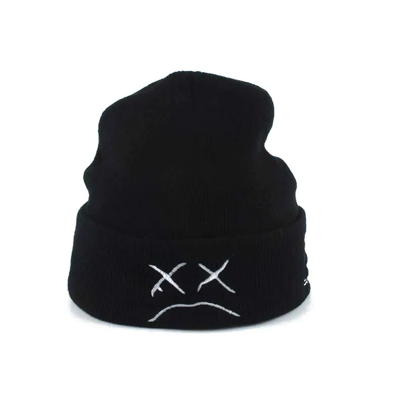 black beanie winter hat