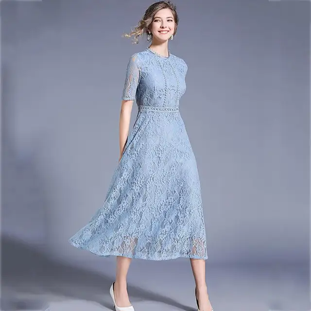 Sleeve Midi Dresses Women's Fashion 