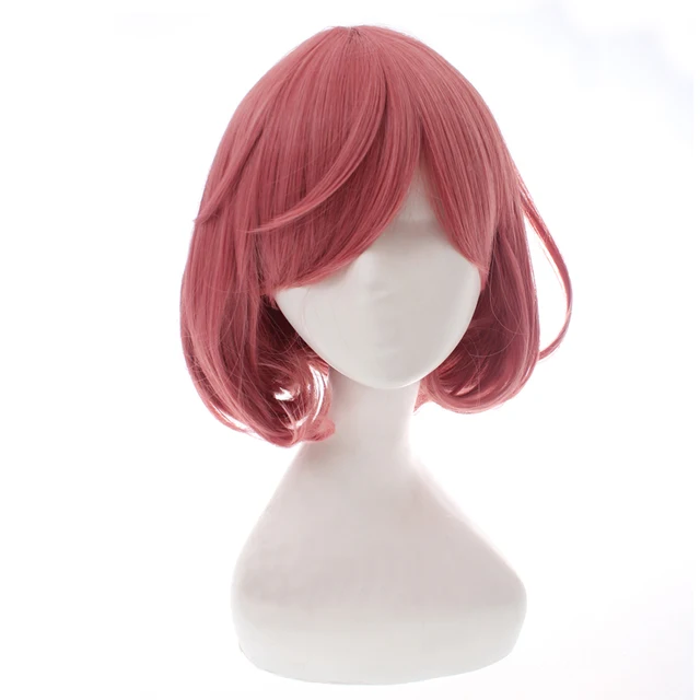 pink anime hair wig