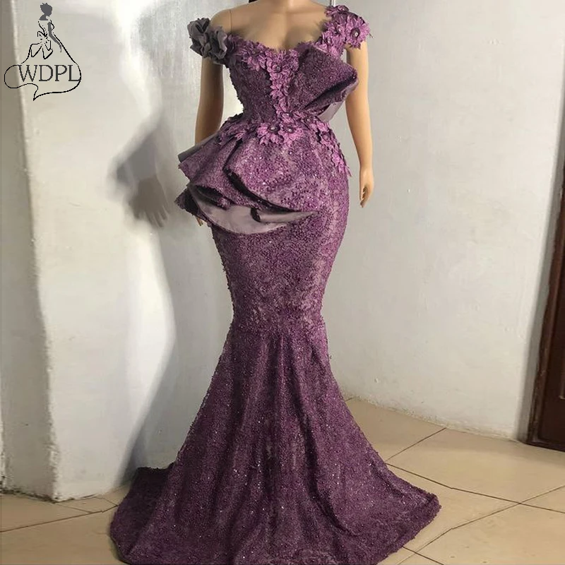 Купить Вечерние платья Aso Ebi 2020 New Mermaid Evening Dresses Off