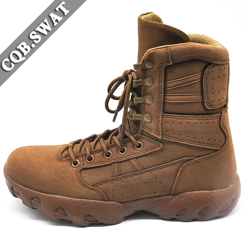 Mens Military Army Boot Genuine Leather 