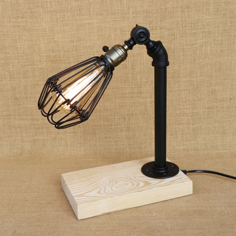 wooden desk lamp design