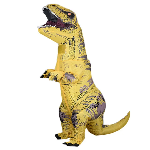 yellow t rex costume