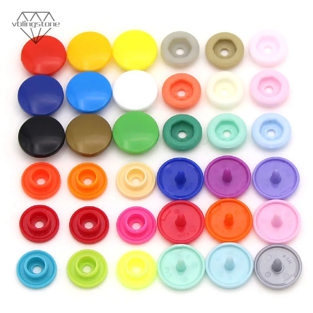 Round Plastic Snaps Button Fasteners Quilt Cover Sheet Button