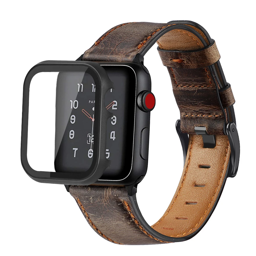 case+Retro Cow Leather strap 