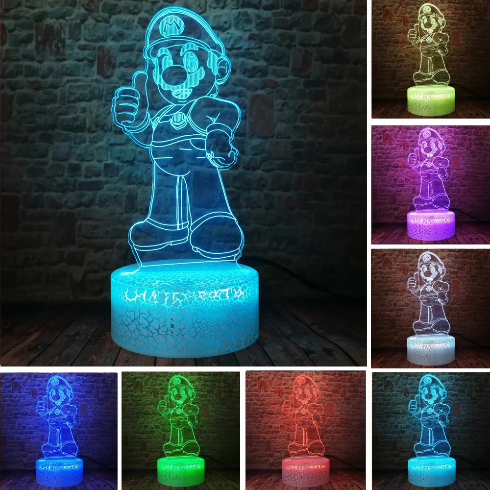 mario brothers night light