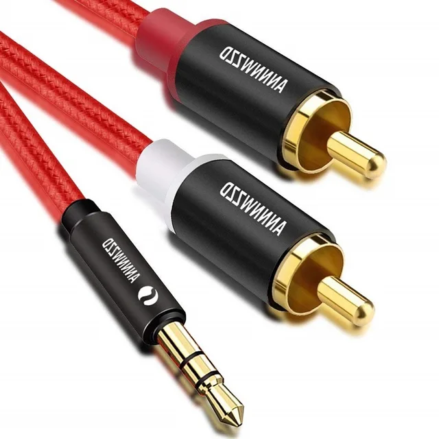 RCA Cable 3.5mm Jack to 2 RCA Aux Cable 