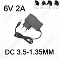 Best quality AC/DC Adapter DC 6V 2A 2000MA AC 100-240V Converter Adapter 6 V Volt Charger Power Supply EU Plug DC 3.5*1.35mm preview-1