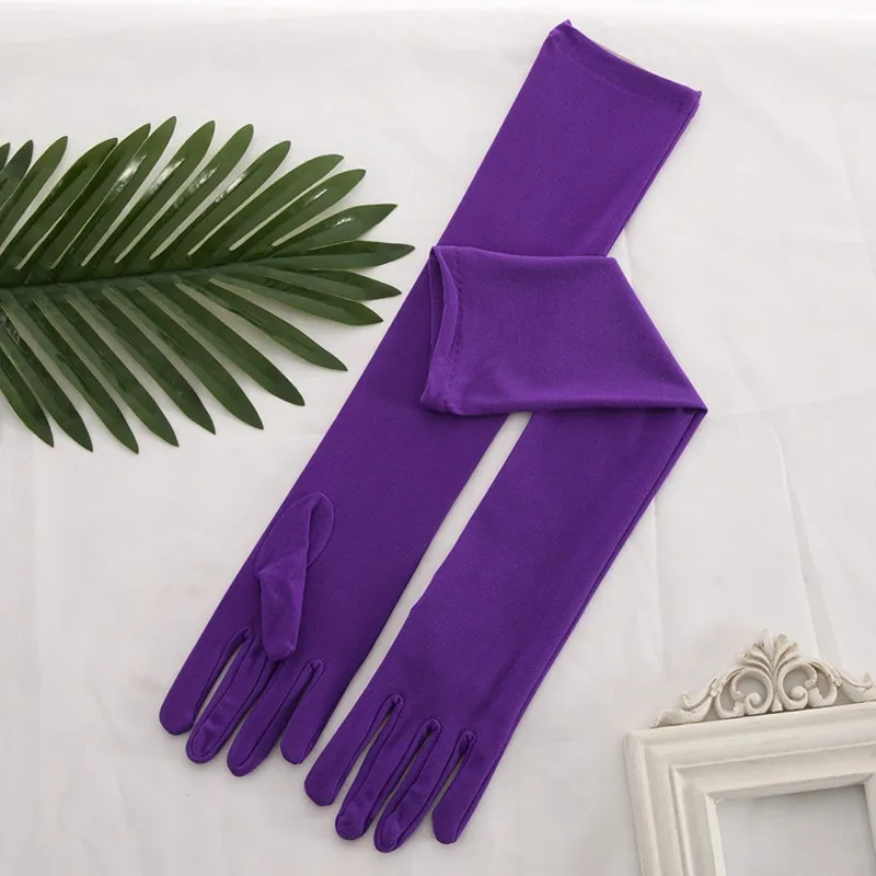 lavender opera gloves