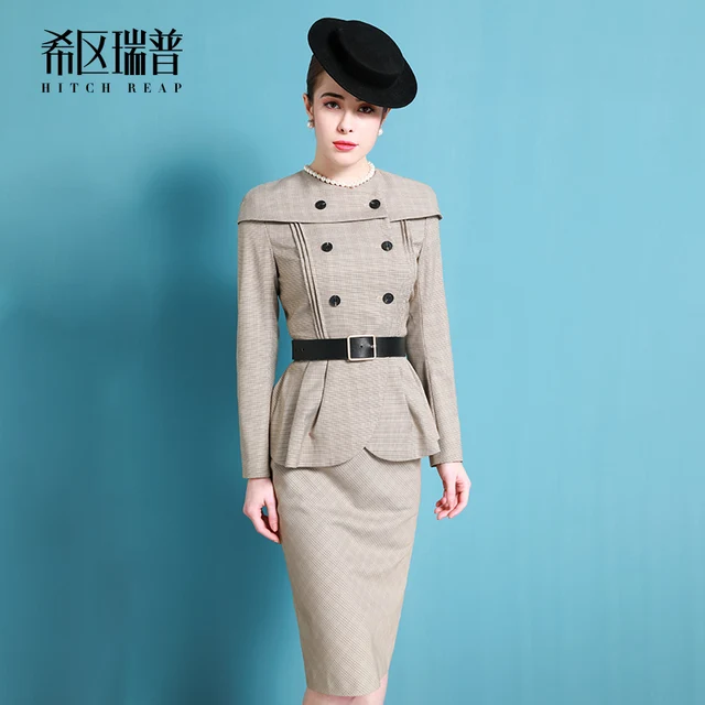French Niche High-End Fashion Professional Suit Women'S Clothing Celebrity Temperament Foreign Style Skirt Two Piece Set Spring