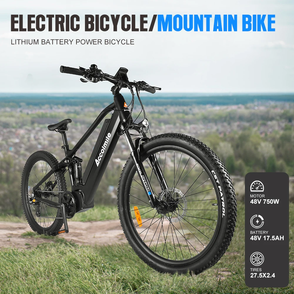 27.5inch Electric Mountain Bike 48V750W 