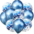 10PCS Metallic Color Birthday Wedding Party Latex Balloon Sequins Christmas Balloons decoration Baby Gold Party Decorations preview-4