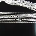 20pcs Silver/Gold plated Hollow Snake Chain Necklace Lobster clasp,22" L preview-6