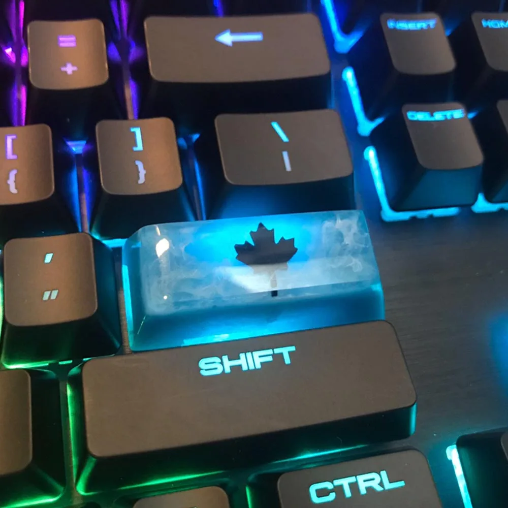 blue keyboard keycaps