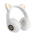 Bluetooth 5.0 wireless Bluetooth headset luminous cartoon head-mounted cat rabbit ears with special microphone headset 2021 preview-5