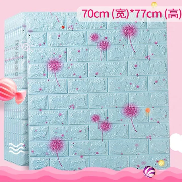 70X38 PE Foam 3D Wall Paper Safty Home Decor Wallpaper DIY